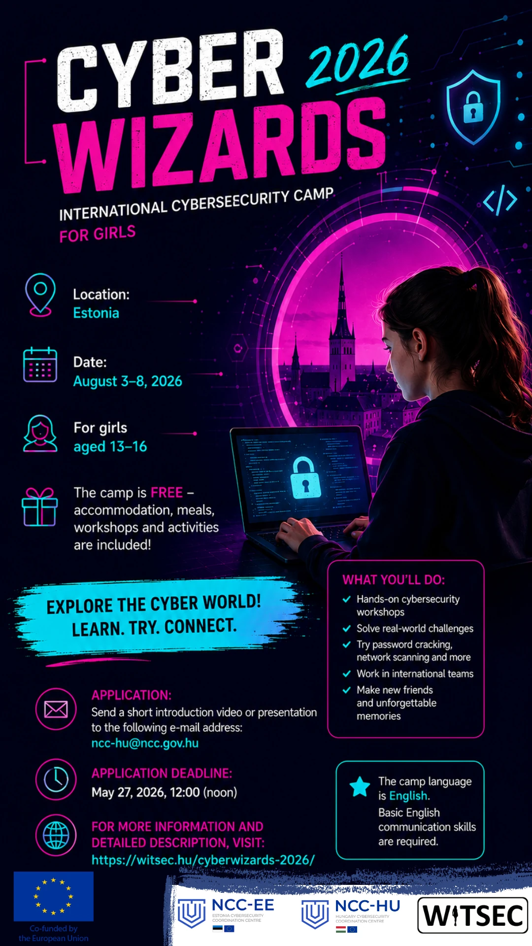 CyberWizards 2026 – International Cybersecurity Camp for Girls